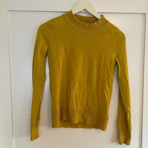 InCashmere Mustard Cashmere Sweater Sz S
